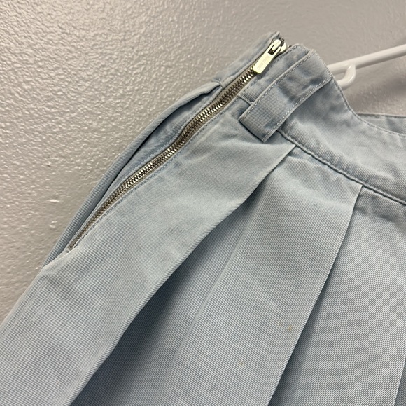 Miu Miu Logo Detailed Pleated Denim Skirt - Picture 3 of 6